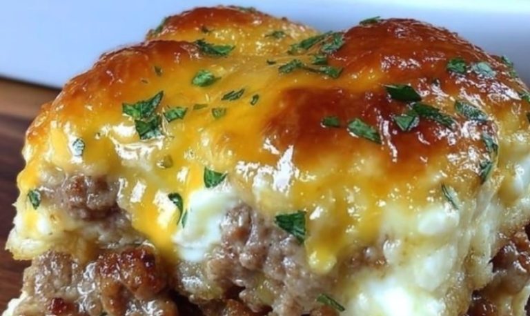 Easy 3-Ingredient Sausage & Cream Cheese Casserole