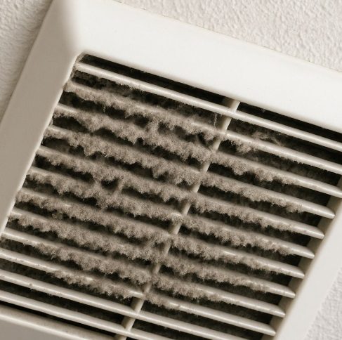 The bathroom fan is suddenly much louder and repair services are closed for New Year. What can I check myself?