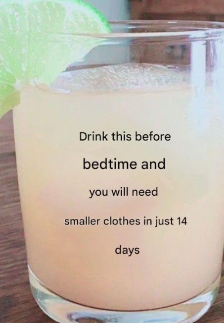 Bedtime drink to remove all belly fat in just 1 week.