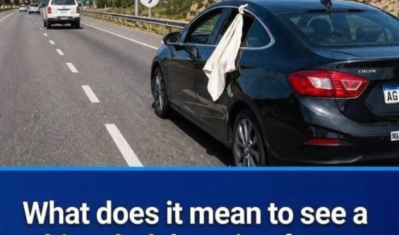 The White Cloth in Car Windows