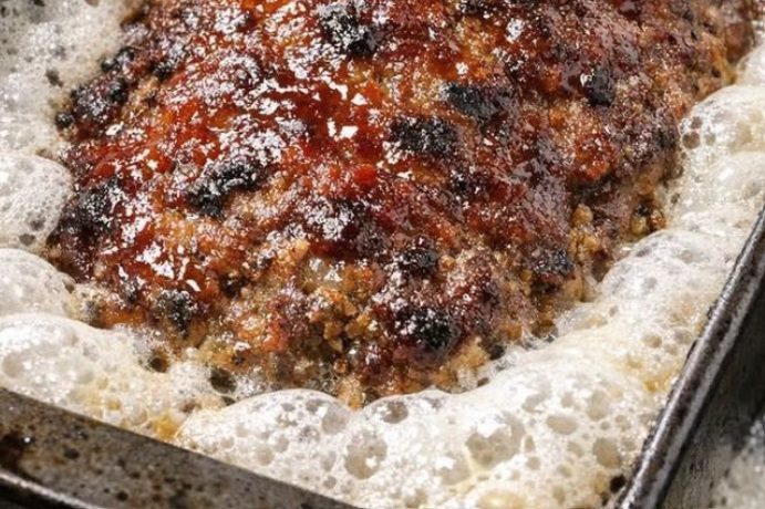 White foam seeps out of my meatloaf while baking — is that normal?