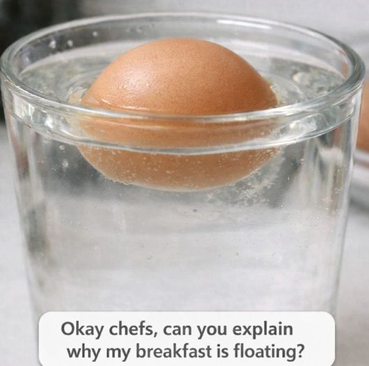 Okay chefs, can you explain why my breakfast is floating?
