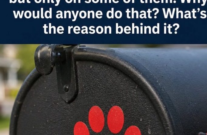 What a Paw-Print Sticker on a Mailbox Means